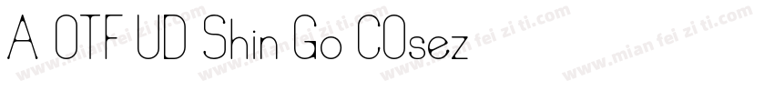 A OTF UD Shin Go COsez字体转换